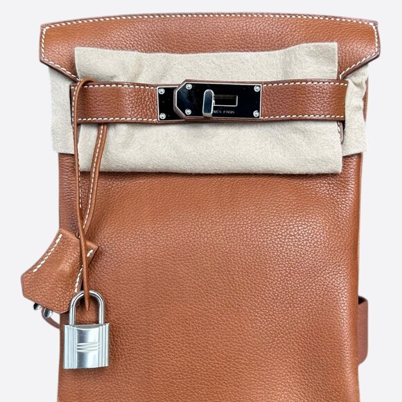 Hermes Chestnut HAC A Dos Crossbody Backpack - Picture 1 of 8